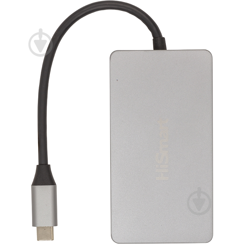 USB-хаб HiSmart USB Type-C - 2x HDMI, 1x VGA, 1x USB Type-A, 1x USB Type-C PD60W - фото 3 USB-хаб HiSmart USB Type-C - 2x HDMI, 1x VGA, 1x USB Type-A, 1x USB Type-C PD60W - фото 3