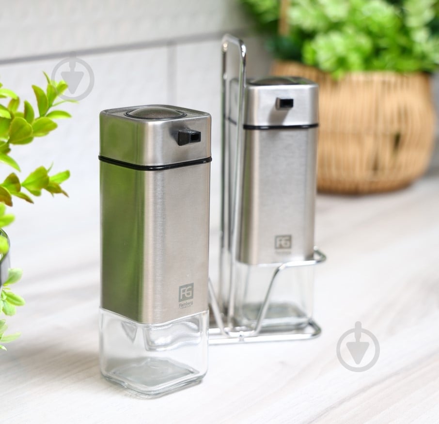 Набір для олії та оцту Flamberg Premium на підставці Sprinkle 220 мл - фото 7 Набір для олії та оцту Flamberg Premium на підставці Sprinkle 220 мл - фото 7