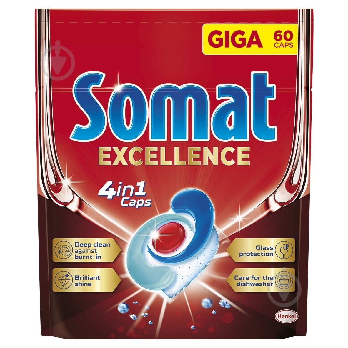 Таблетки для посудомийних машин Somat Exellence 4in1 60 шт. - фото 1
