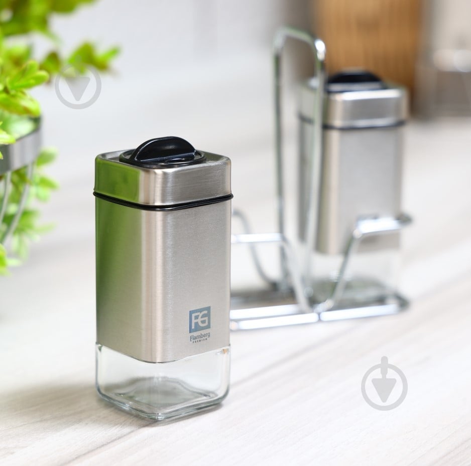 Набор для соли и перца Flamberg Premium на подставке Sprinkle 100 мл - фото 4 Набор для соли и перца Flamberg Premium на подставке Sprinkle 100 мл - фото 4