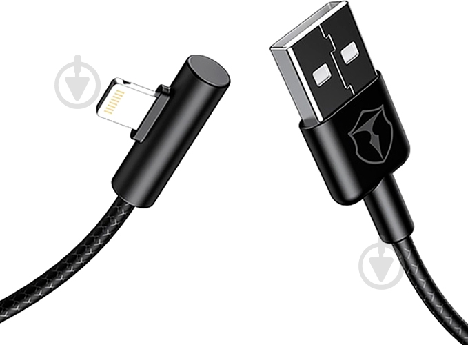 Кабель T-PHOX Lightning – USB 1 м чорний (T-L832 Black) - фото 4