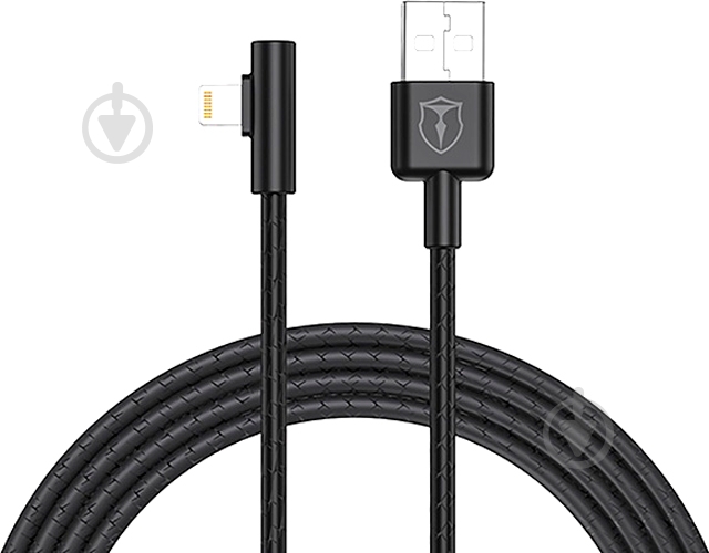 Кабель T-PHOX Lightning – USB 1 м чорний (T-L832 Black) - фото 1