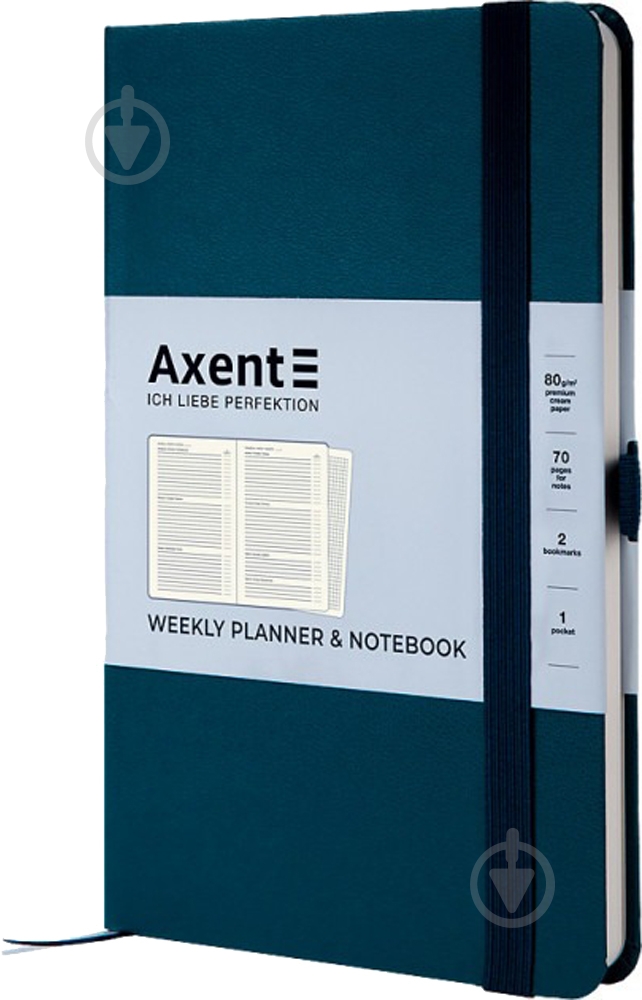 Щоденник недатований малахітовий клітинка Axent Partner Strong A5 8602-21-31-a - фото 2