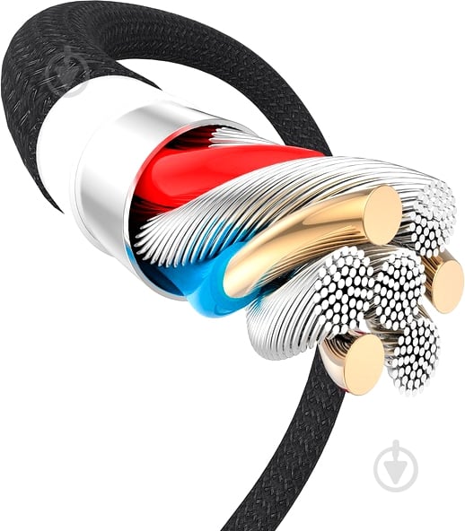 Кабель T-PHOX Lightning – USB 1 м чорний (T-L814 black) - фото 5