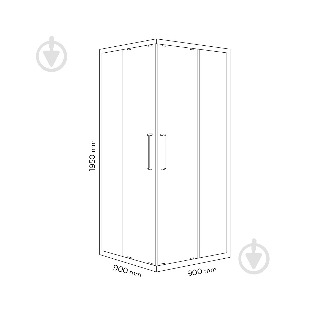 Душевая кабина Doosh DO-CA-11 90x90 - фото 3 Душевая кабина Doosh DO-CA-11 90x90 - фото 3