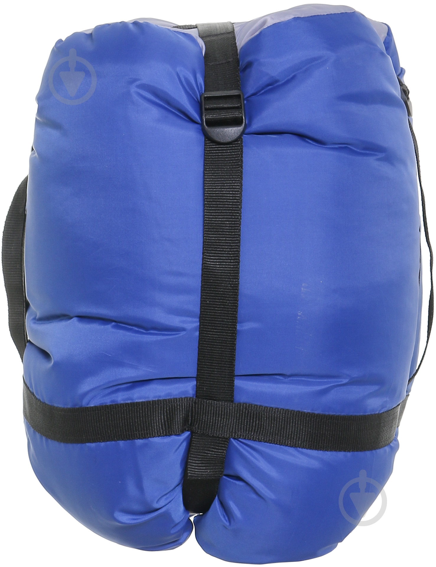 Спальный мешок с капюшоном серо-синий - фото 5