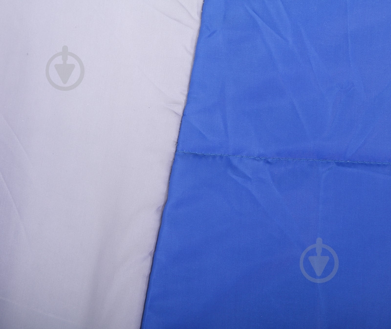 Спальный мешок с капюшоном серо-синий - фото 4