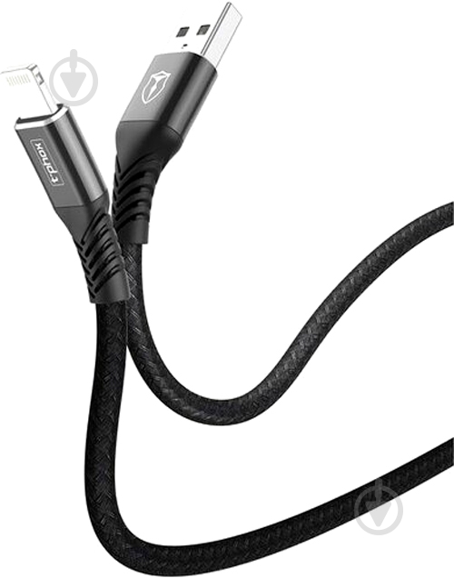 Кабель T-PHOX Lightning – USB 2 м черный (T-L814(2) black) - фото 3