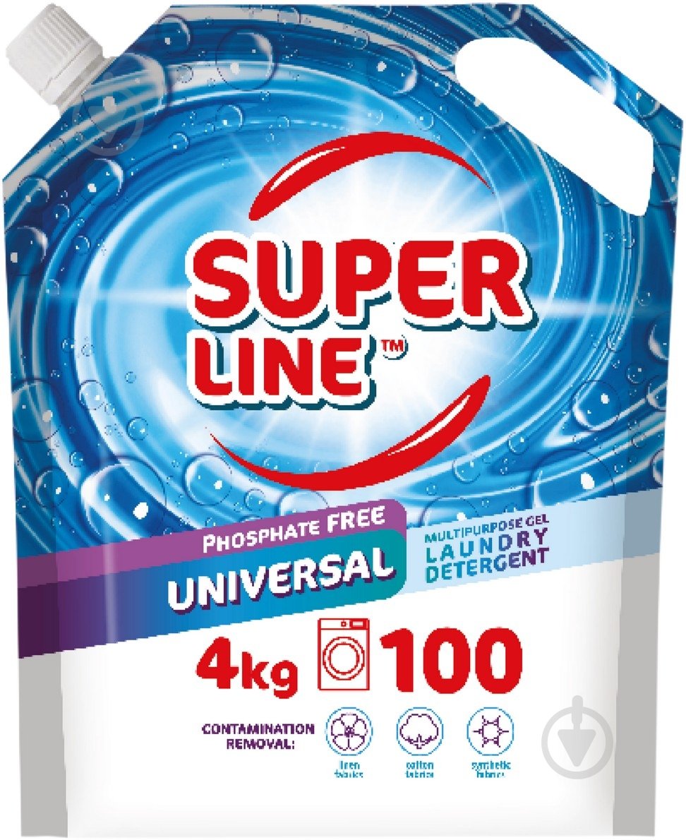 Гель для машинной и ручной стирки SUPER LINE UNIVERSAL 4 кг - фото 1 Гель для машинной и ручной стирки SUPER LINE UNIVERSAL 4 кг - фото 1