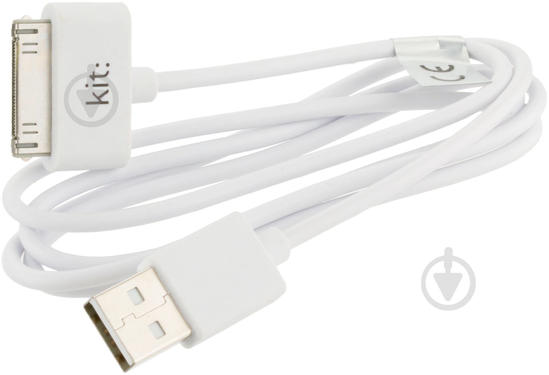 Кабель Kit Lightning – 30-pin 1 м (IPUSBDATWHKT) - фото 1 Кабель Kit Lightning – 30-pin 1 м (IPUSBDATWHKT) - фото 1