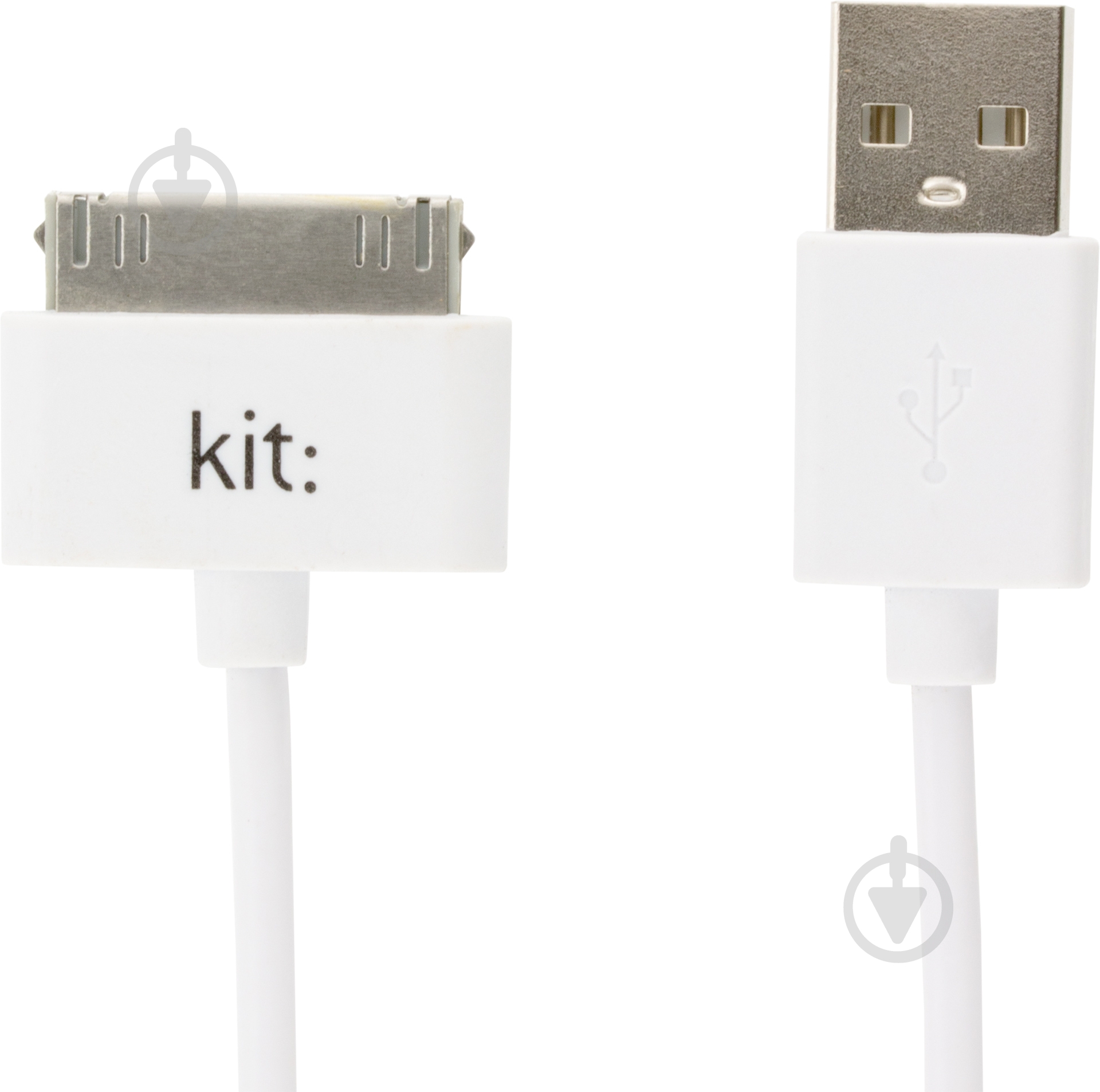 Кабель Kit Lightning – 30-pin 1 м (IPUSBDATWHKT) - фото 2 Кабель Kit Lightning – 30-pin 1 м (IPUSBDATWHKT) - фото 2