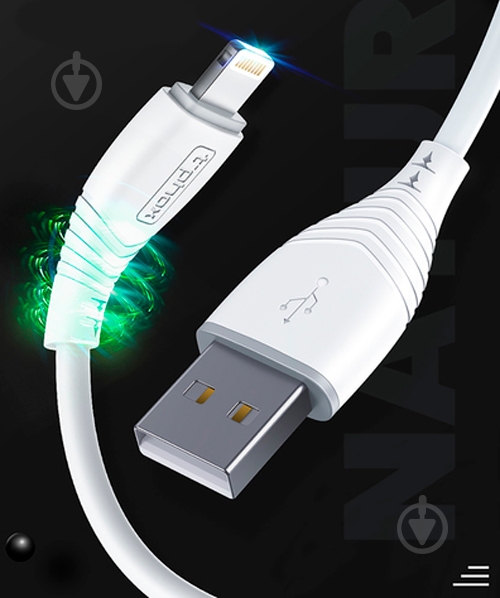 Кабель T-PHOX Lightning – USB 1,2 м белый (T-L830 White) - фото 8