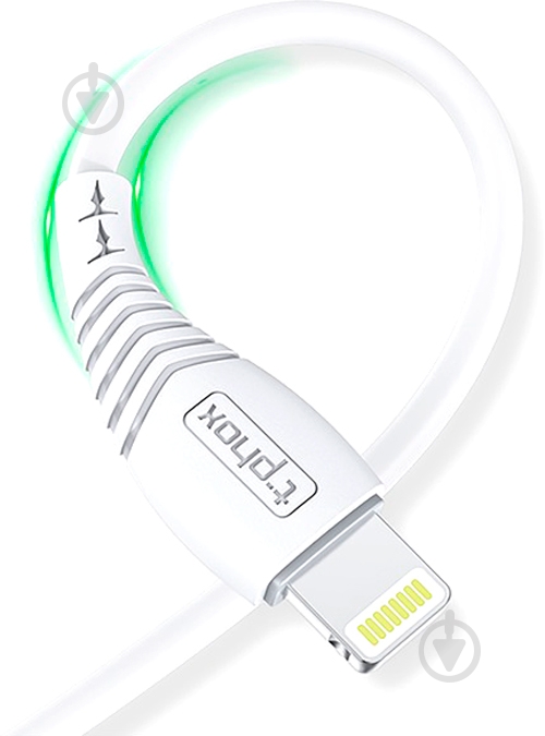 Кабель T-PHOX Lightning – USB 1,2 м белый (T-L830 White) - фото 3