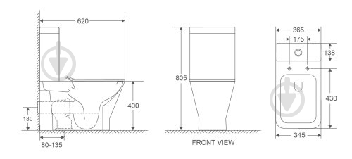 Унитаз-компакт VOLLE RAMIRO 1388.000277 - фото 2