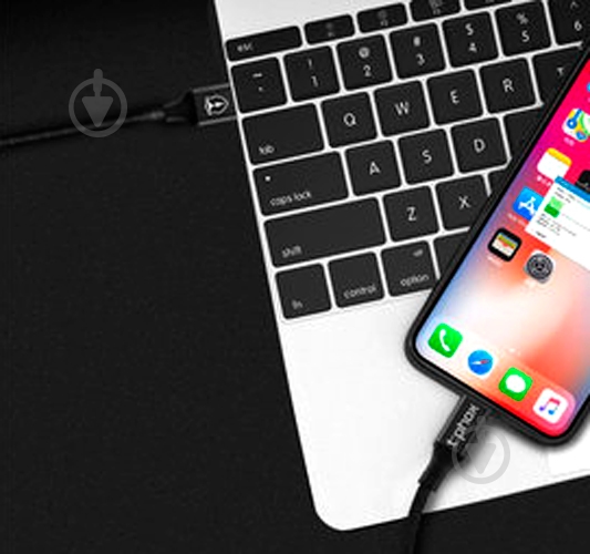 Кабель T-PHOX Lightning – USB 1,2 м черный (T-L810 Black) - фото 3