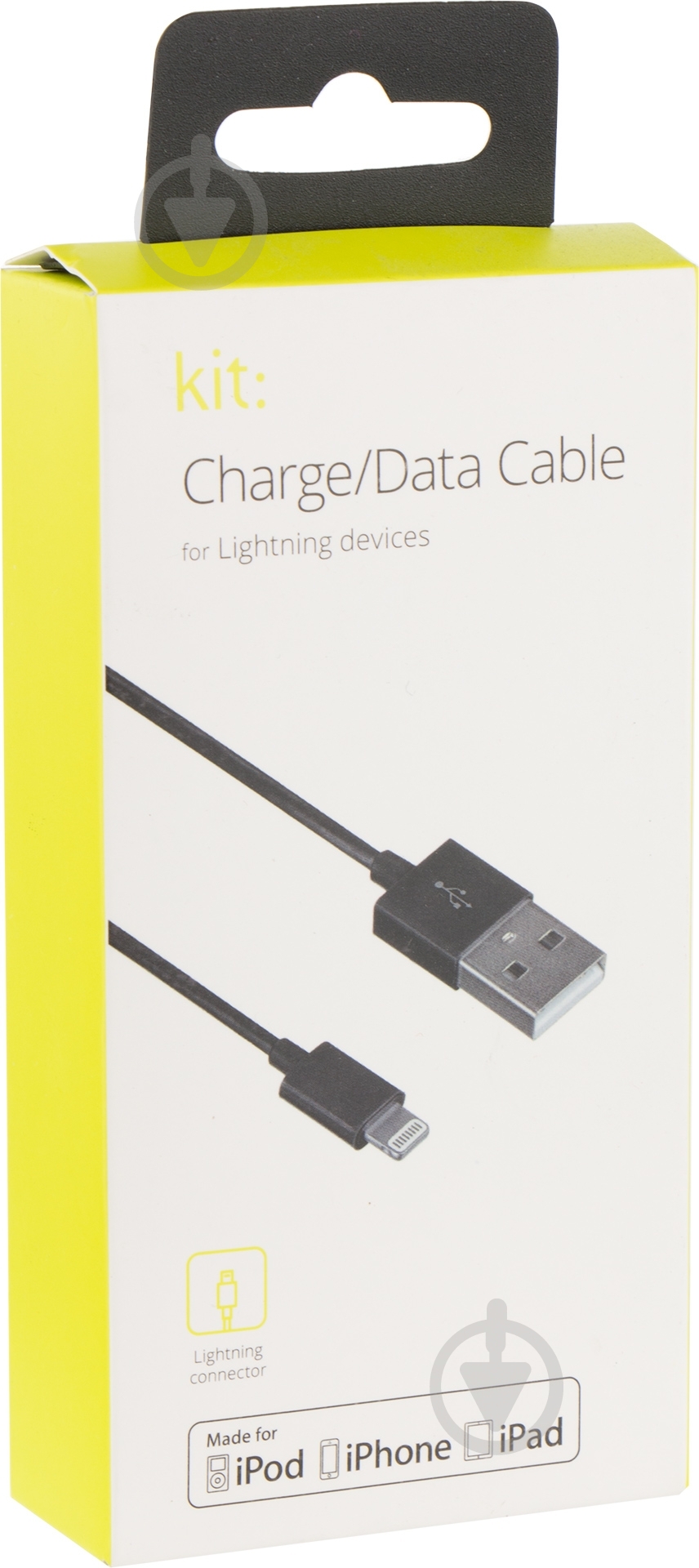 Кабель Kit Lightning – USB 1 м (IP5USBDATKT) - фото 3