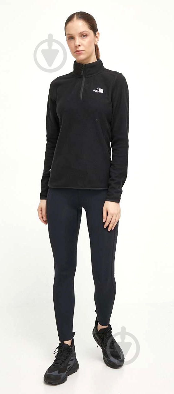 Джемпер THE NORTH FACE W 100 GLACIER 1/4 ZIP NF0A855MJK31 р.XS чорний - фото 5
