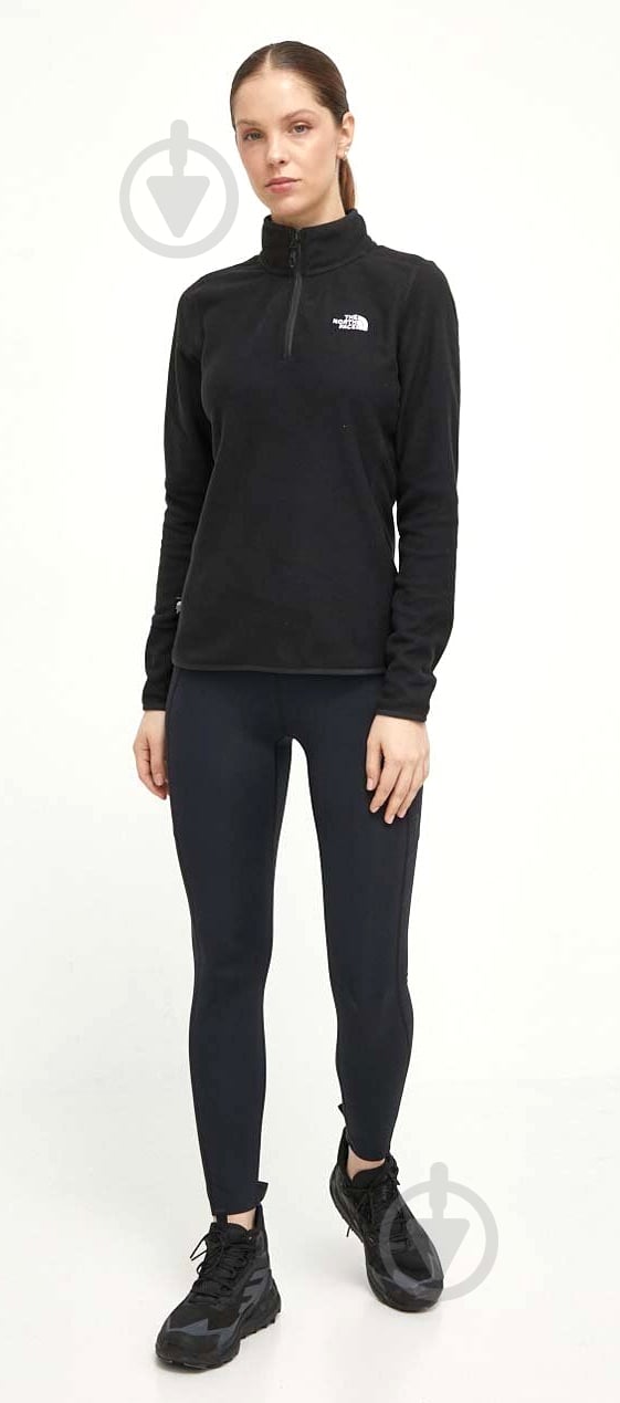 Джемпер THE NORTH FACE W 100 GLACIER 1/4 ZIP NF0A855MJK31 р.L чорний - фото 5