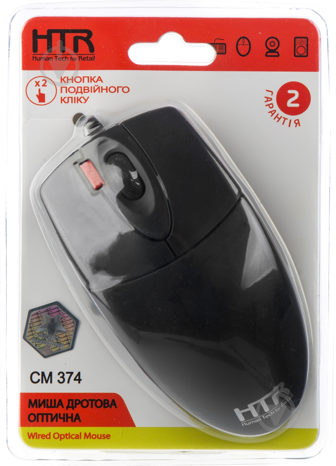 Мышь HTR HTR CM 374 black - фото 4 Мышь HTR HTR CM 374 black - фото 4