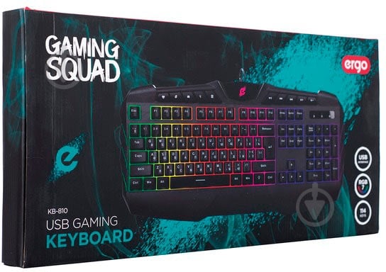 Клавиатура игровая Ergo (KB-810) black - фото 7