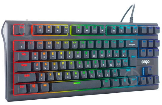 Клавиатура игровая Ergo (KB-910) black - фото 2