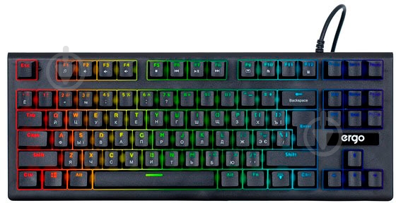 Клавиатура игровая Ergo (KB-910) black - фото 1