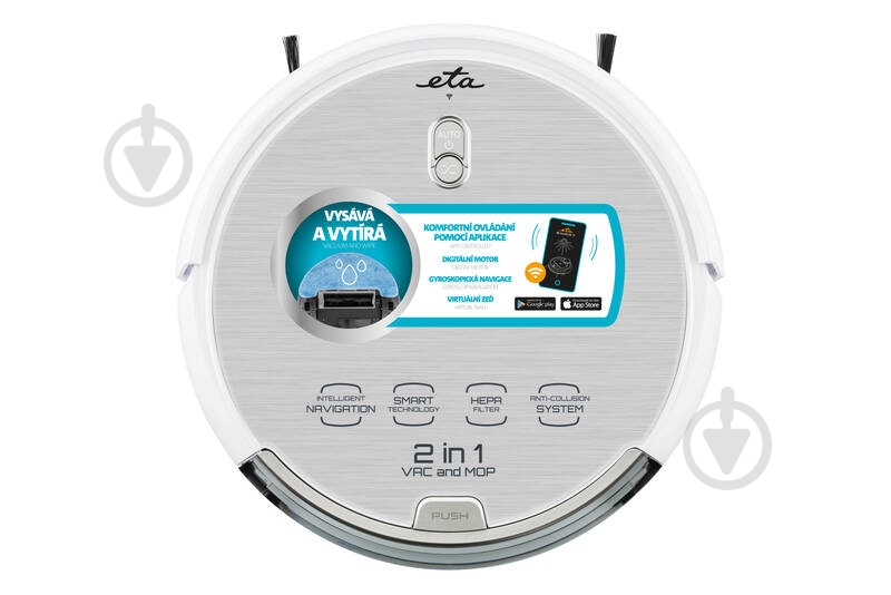 Робот-пылесос ETA Aron 3512 90000 silver - фото 9