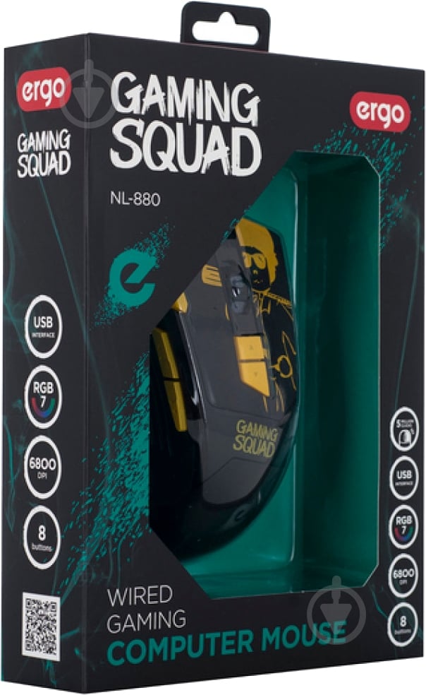 Мышка Ergo NL-880 USB black - фото 7 Мышка Ergo NL-880 USB black - фото 7