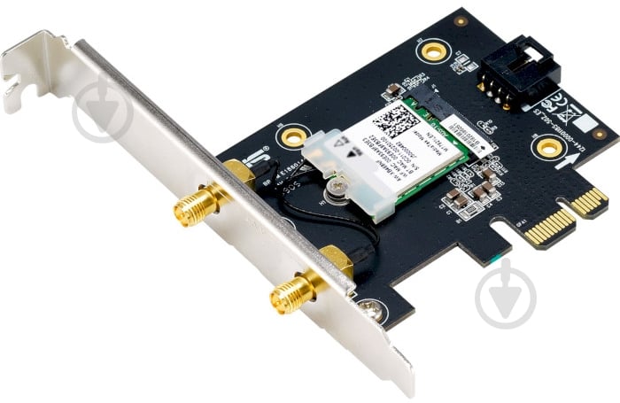 Wi-Fi-адаптер Asus PCE-AX1800 Bluetooth 5.2 PCI Express WPA3 MU-MIMO OFDMA - фото 2 Wi-Fi-адаптер Asus PCE-AX1800 Bluetooth 5.2 PCI Express WPA3 MU-MIMO OFDMA - фото 2