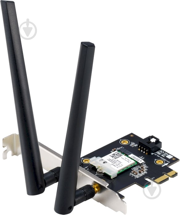 Wi-Fi-адаптер Asus PCE-AX1800 Bluetooth 5.2 PCI Express WPA3 MU-MIMO OFDMA - фото 1 Wi-Fi-адаптер Asus PCE-AX1800 Bluetooth 5.2 PCI Express WPA3 MU-MIMO OFDMA - фото 1