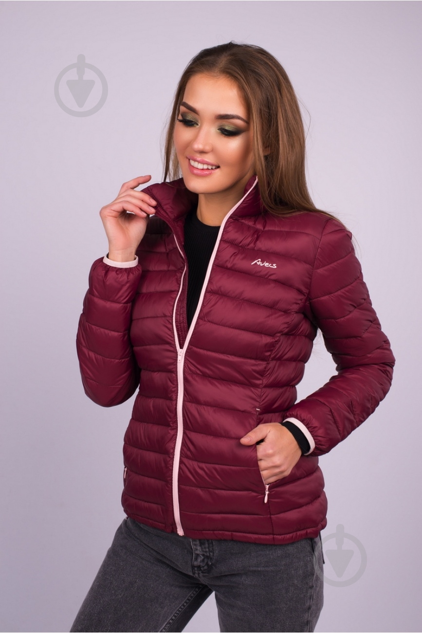 Куртка женская демисезонная Avecs AV-70354B/52 р.XXXXL бордовая - фото 1 Куртка женская демисезонная Avecs AV-70354B/52 р.XXXXL бордовая - фото 1