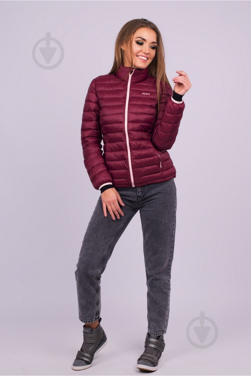 Куртка женская демисезонная Avecs AV-70354B/52 р.XXXXL бордовая - фото 2 Куртка женская демисезонная Avecs AV-70354B/52 р.XXXXL бордовая - фото 2