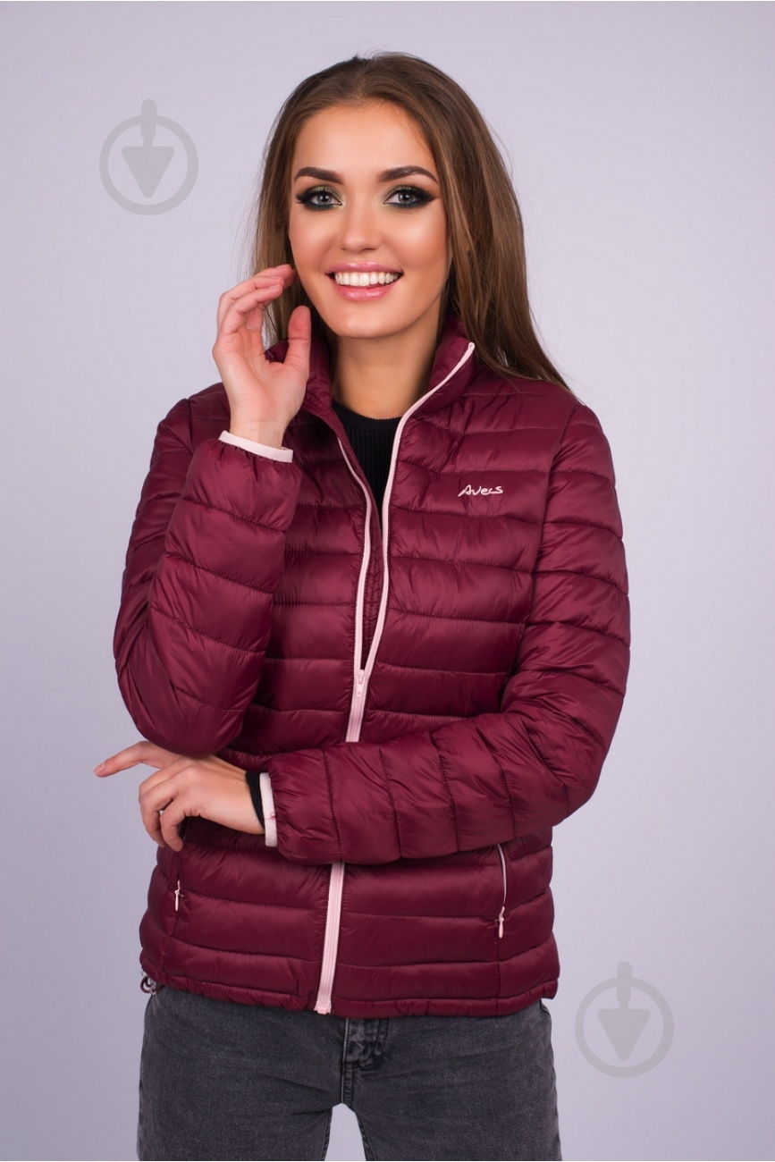 Куртка женская демисезонная Avecs AV-70354B/52 р.XXXXL бордовая - фото 3 Куртка женская демисезонная Avecs AV-70354B/52 р.XXXXL бордовая - фото 3