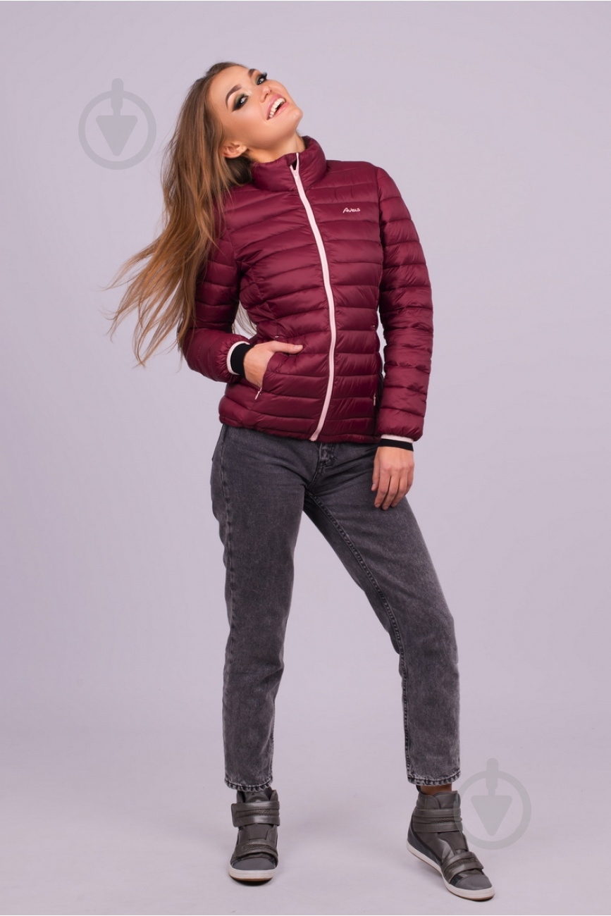 Куртка женская демисезонная Avecs AV-70354B/52 р.XXXXL бордовая - фото 5 Куртка женская демисезонная Avecs AV-70354B/52 р.XXXXL бордовая - фото 5
