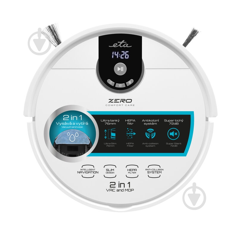 Робот-пылесос ETA ZERO 2227 90000 white - фото 6