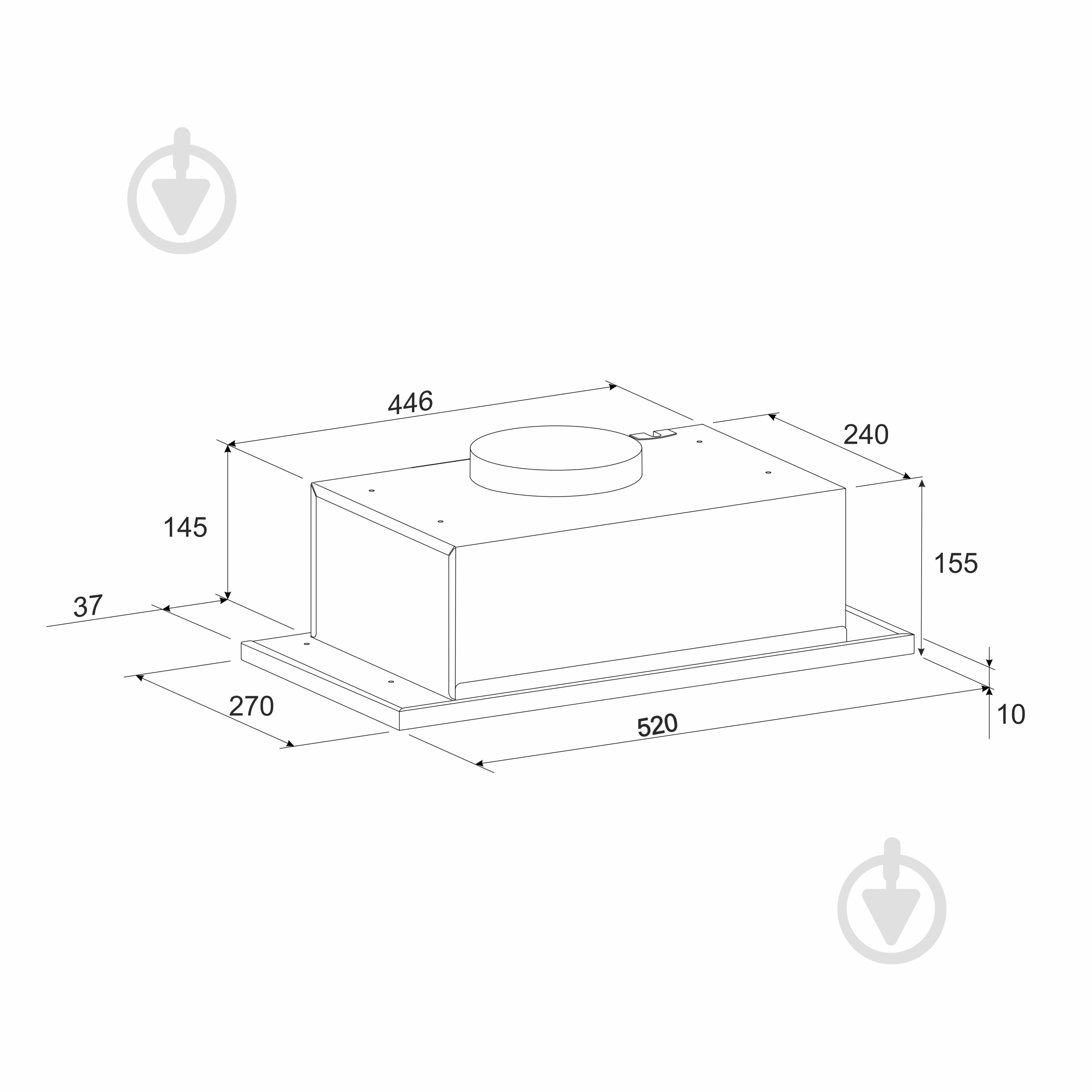 Витяжка Eleyus INTO 700 52 WH - фото 13