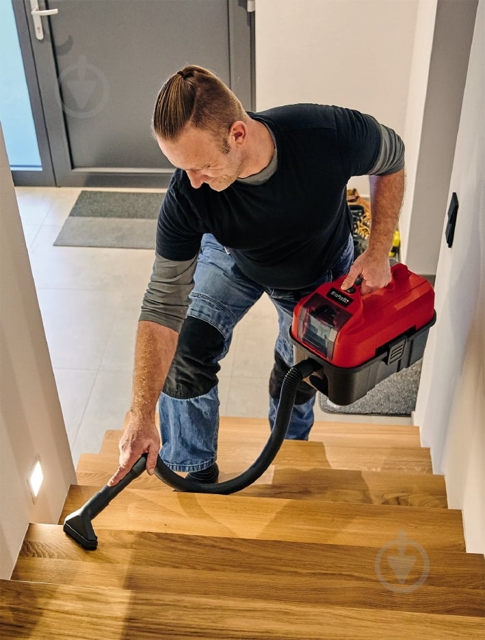 Пылесос аккумуляторный Einhell TE-VC 18/10 + фонарь + 18V 2.5 Ah PXC Starter Kit - фото 5