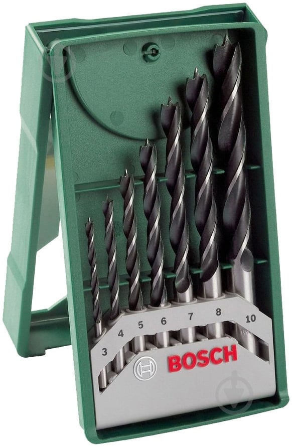 Свердло по дереву Bosch 3-10 мм 7 шт. 2607019580 - фото 1