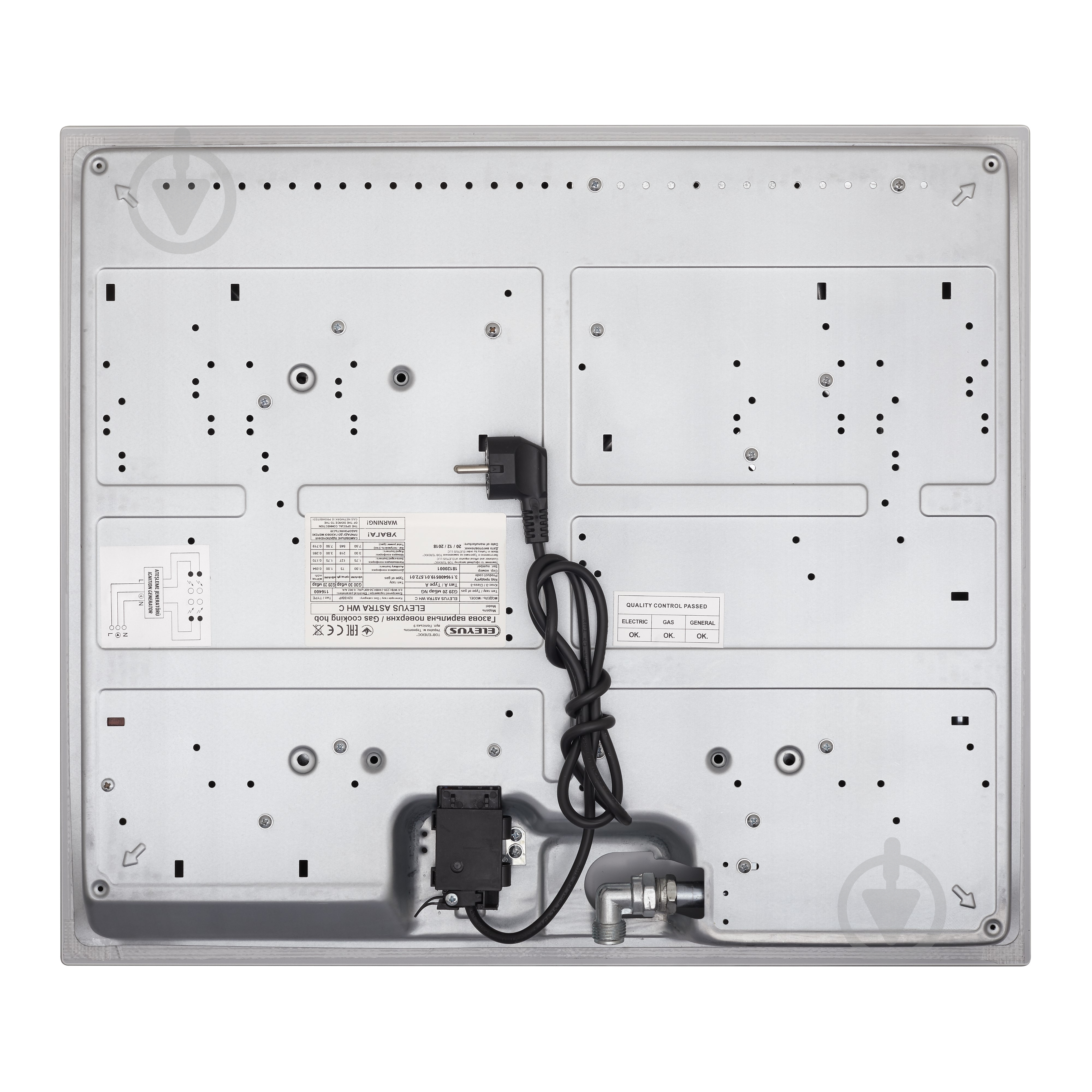 Варочная поверхность газовая Eleyus ASTRA 60 WH CF - фото 10 Варочная поверхность газовая Eleyus ASTRA 60 WH CF - фото 10