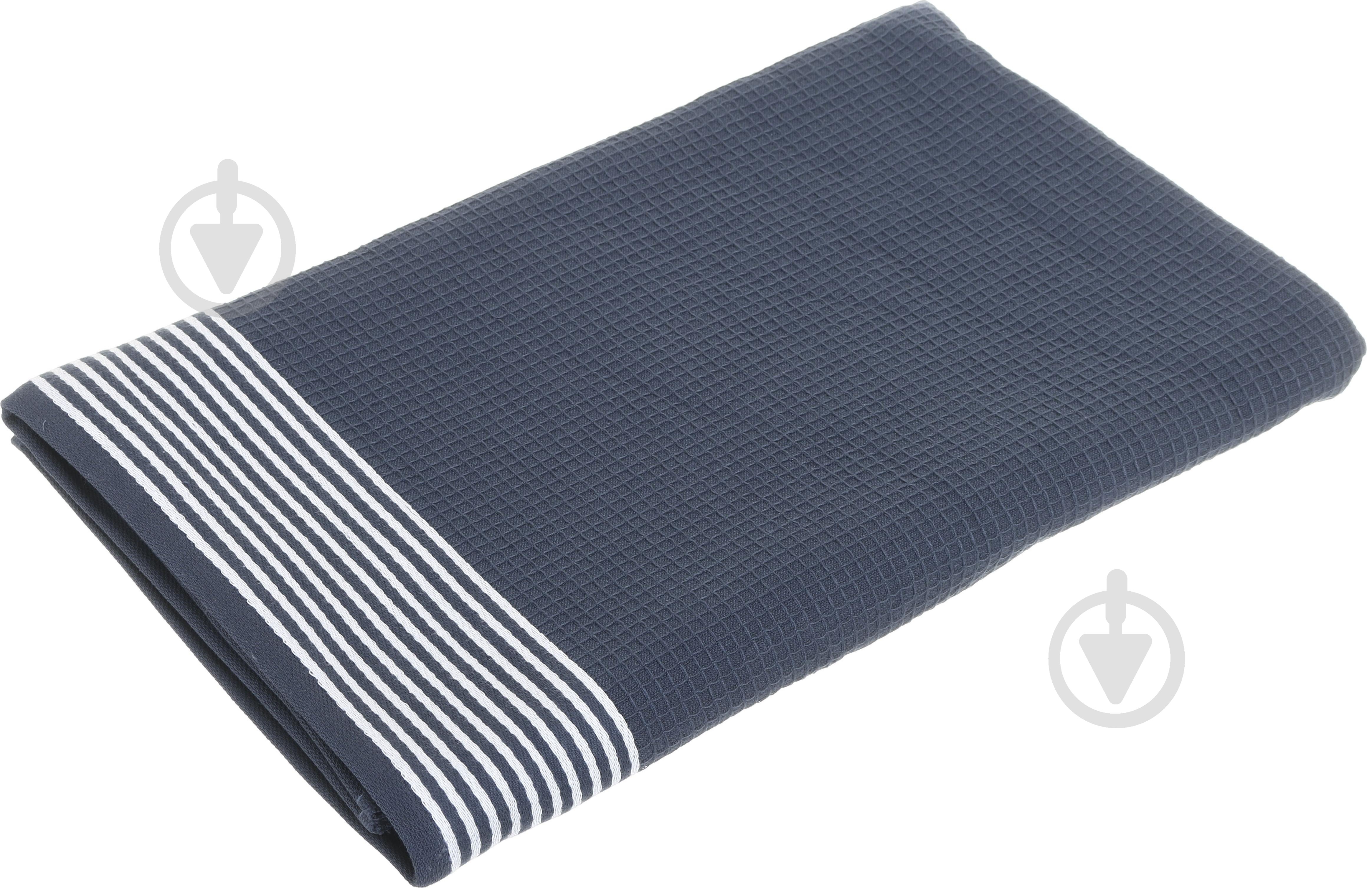 Полотенце вафельное Sauna 90x180 см синий ABC - фото 1