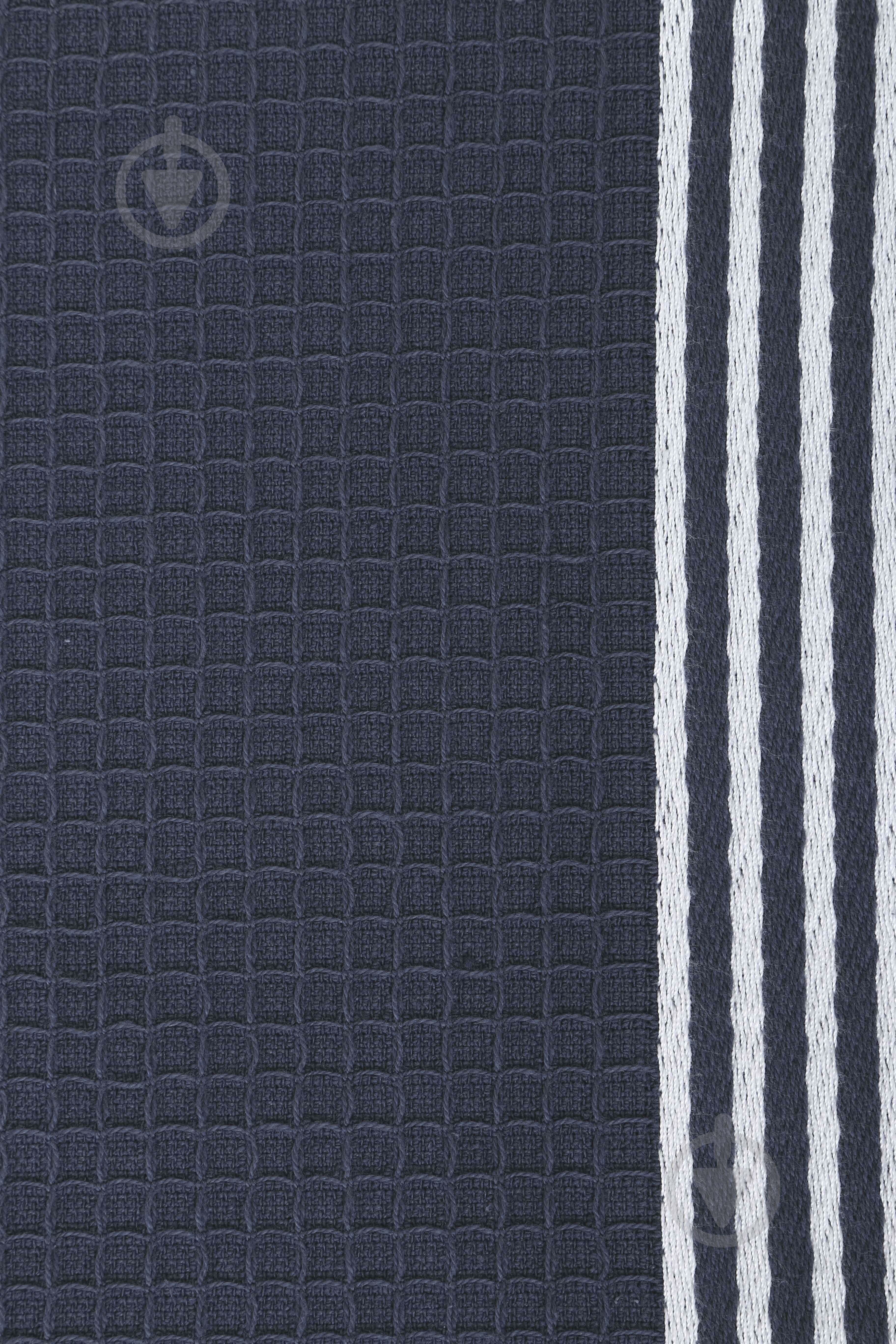 Полотенце вафельное Sauna 90x180 см синий ABC - фото 2