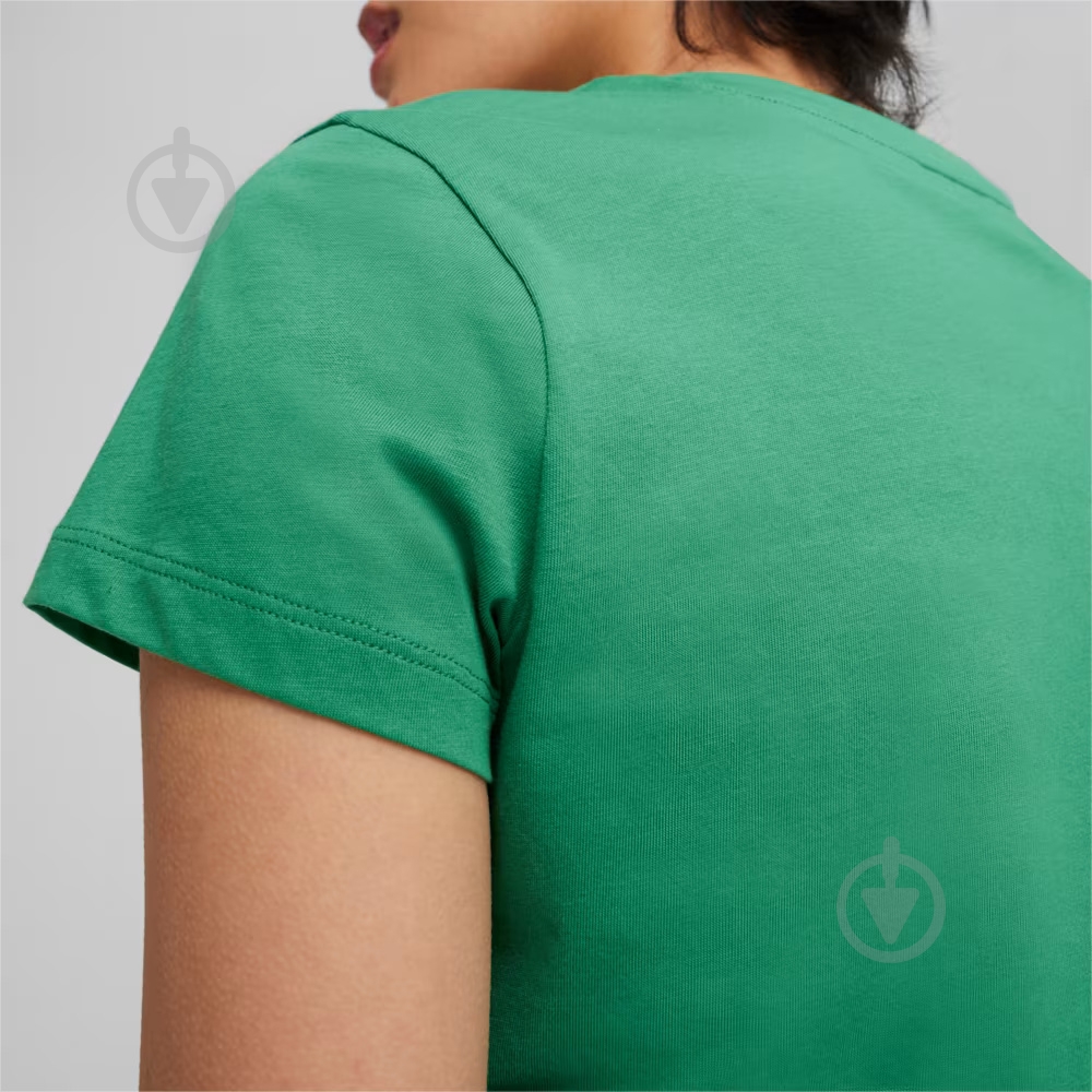 Футболка Puma ESS+ SCRIPT TEE 67931586 р.2XL зеленый - фото 5