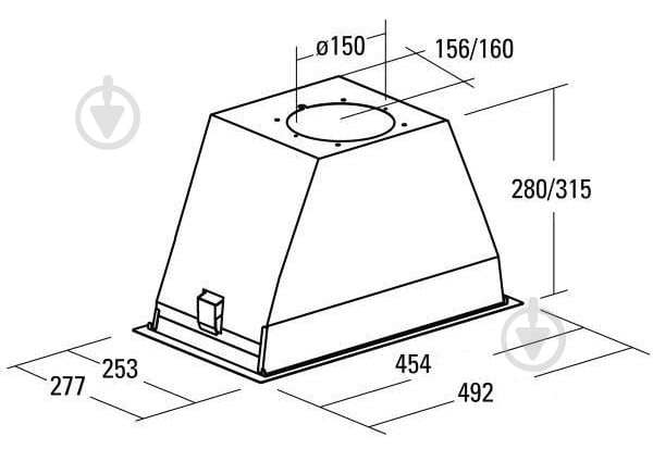 Вытяжка Cata GL 45 X/C - фото 6