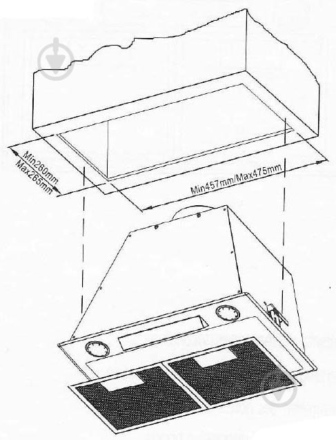 Вытяжка Cata GL 45 X/C - фото 7