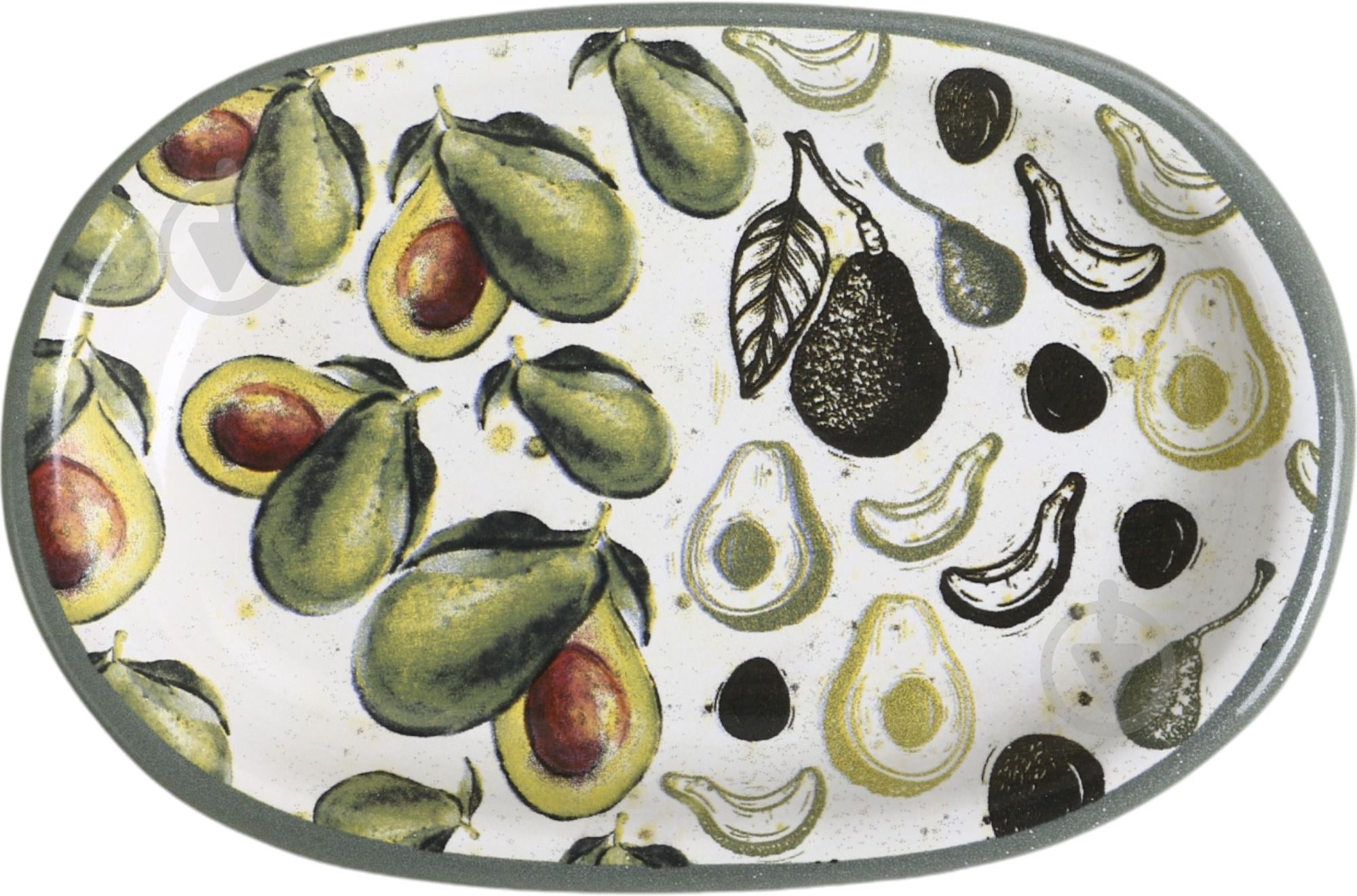 Блюдо овальное Keramika Avocado 22 см - фото 2