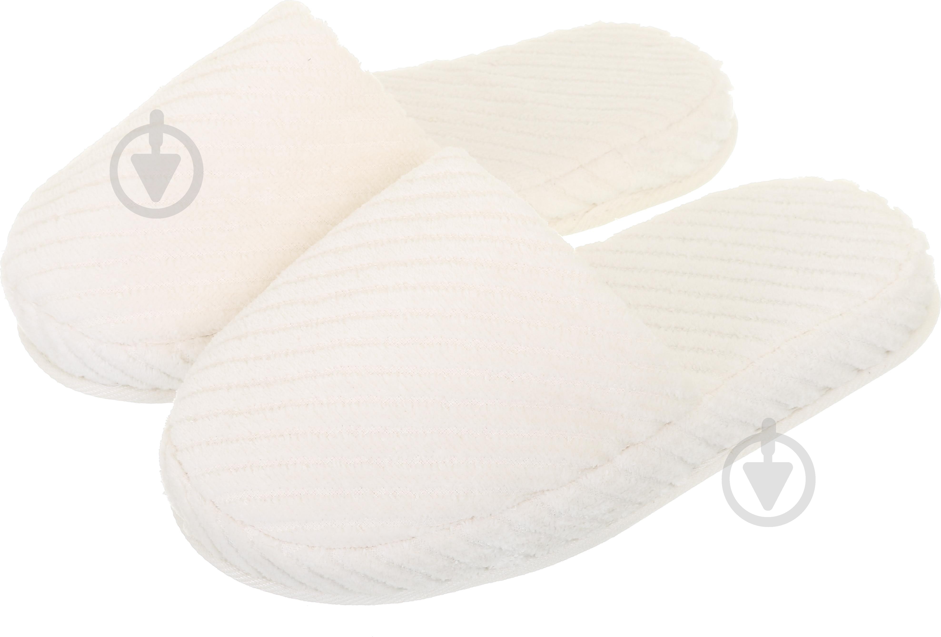 Набор полотенец ABC с халатом и домашней обувью р. L кремовый - фото 3 Набор полотенец ABC с халатом и домашней обувью р. L кремовый - фото 3