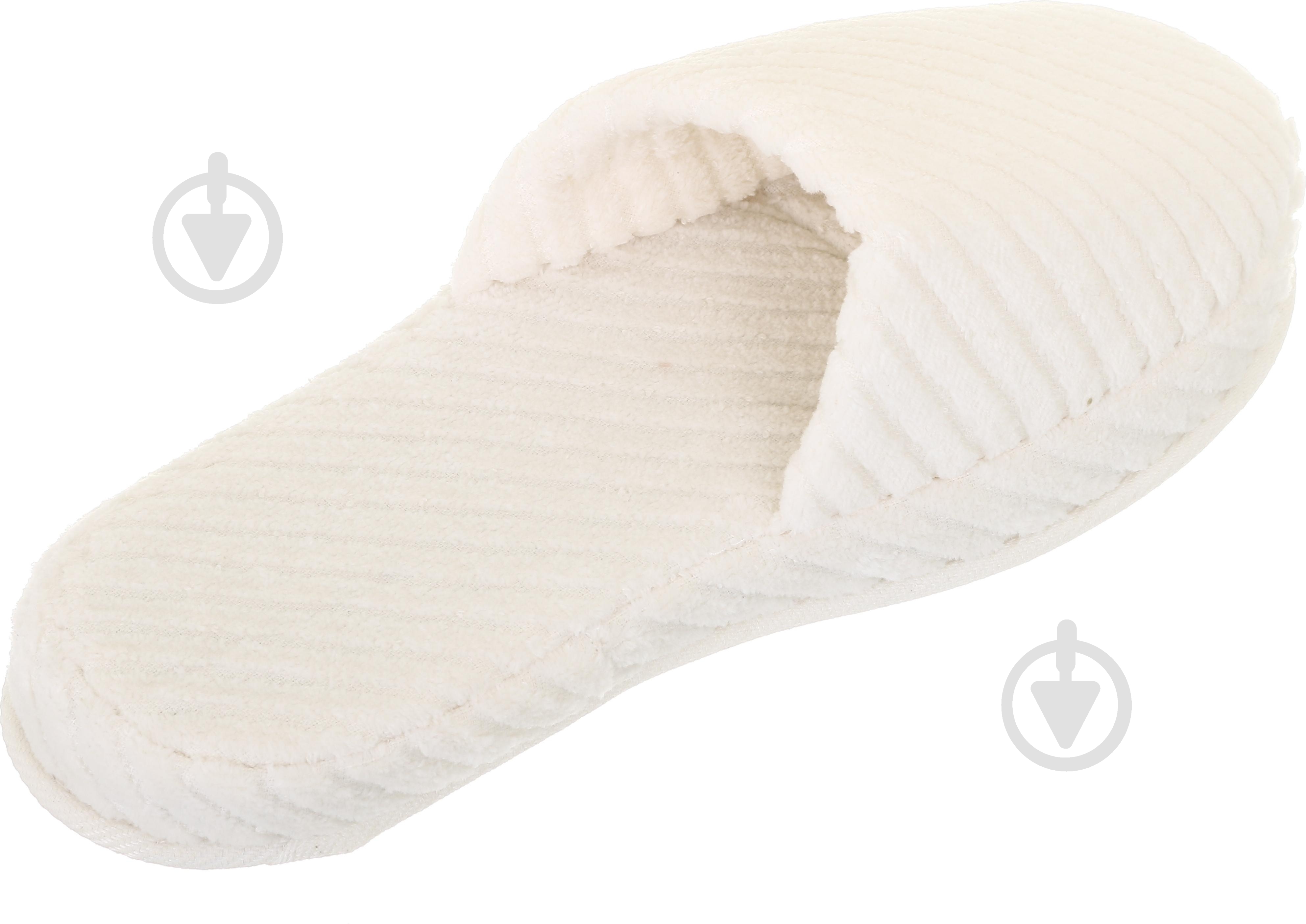 Набор полотенец ABC с халатом и домашней обувью р. L кремовый - фото 5 Набор полотенец ABC с халатом и домашней обувью р. L кремовый - фото 5