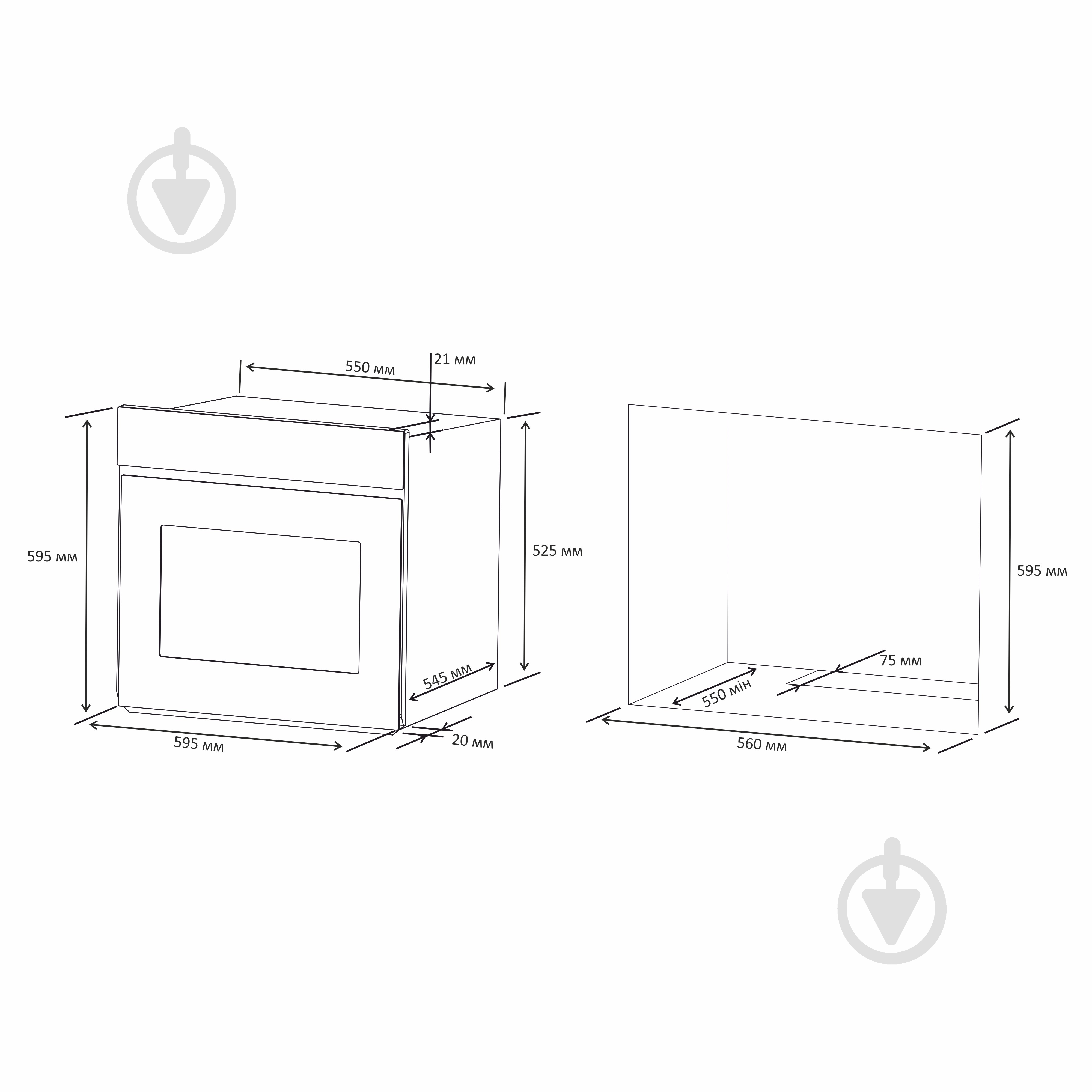 Духовой шкаф Eleyus DIANA 6006 BL - фото 20 Духовой шкаф Eleyus DIANA 6006 BL - фото 20