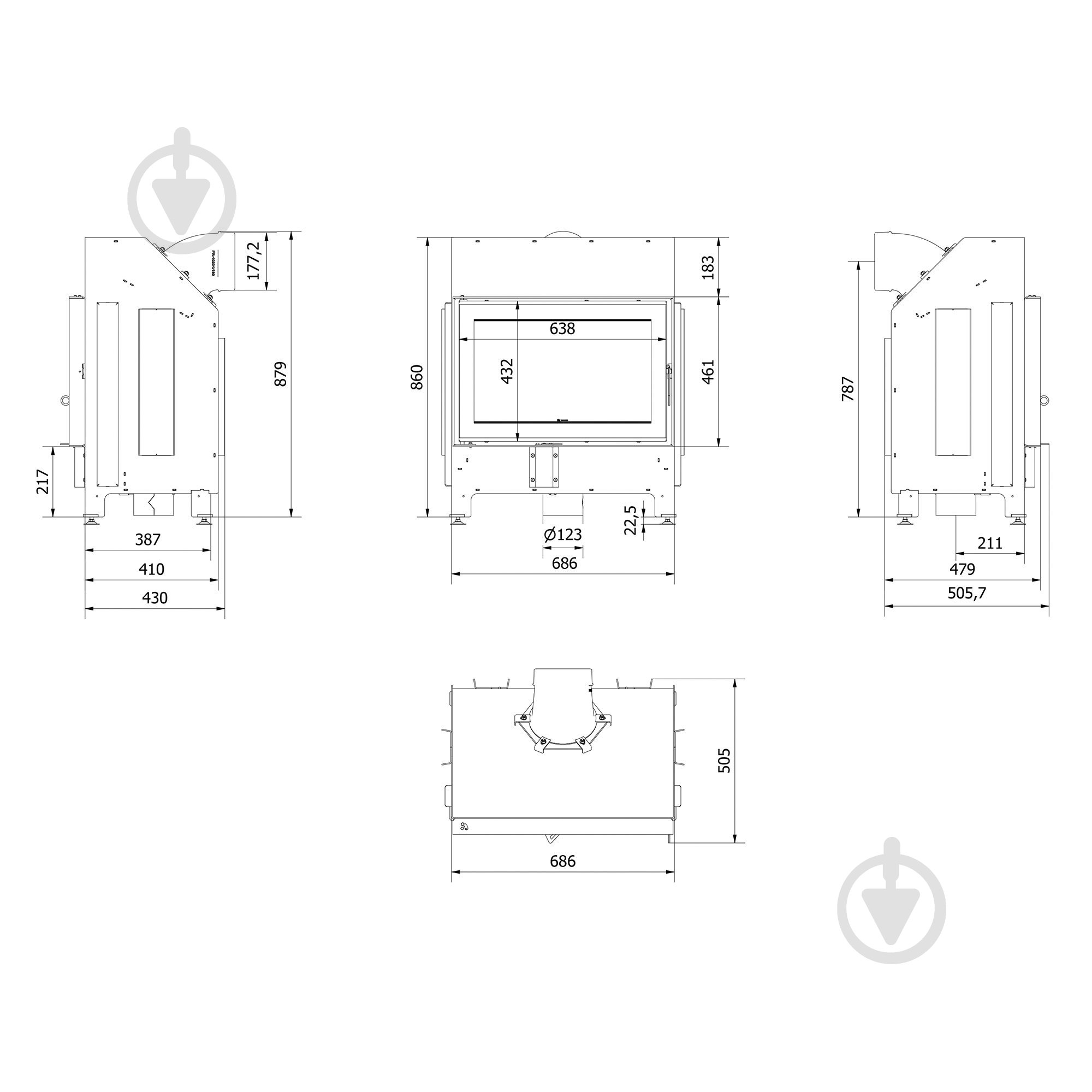 Топка для каміна GETEBORG - фото 8 Топка для каміна GETEBORG - фото 8