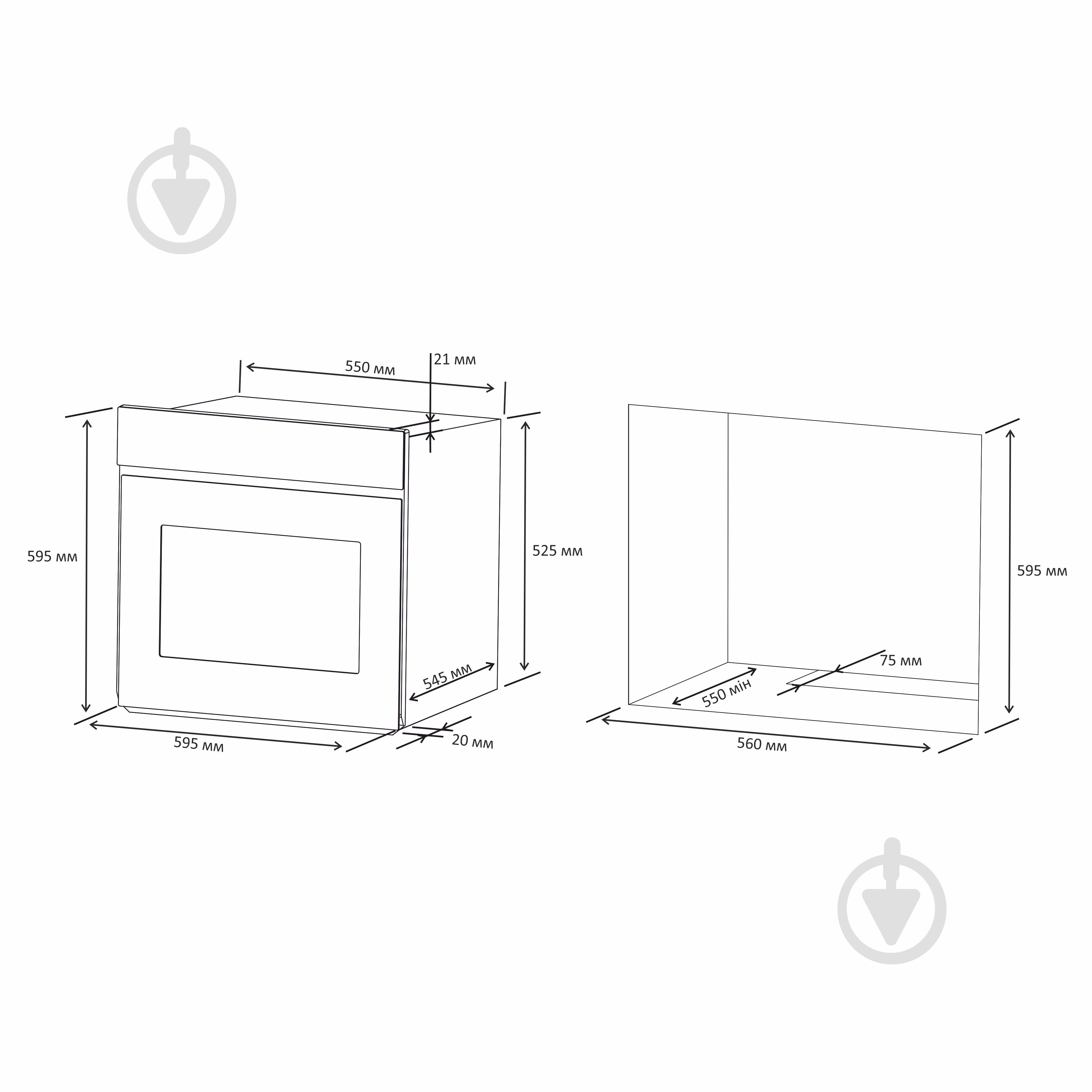 Духовой шкаф Eleyus DIANA 6006 WH - фото 20 Духовой шкаф Eleyus DIANA 6006 WH - фото 20